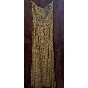 Forever21 leopard long maxi dress